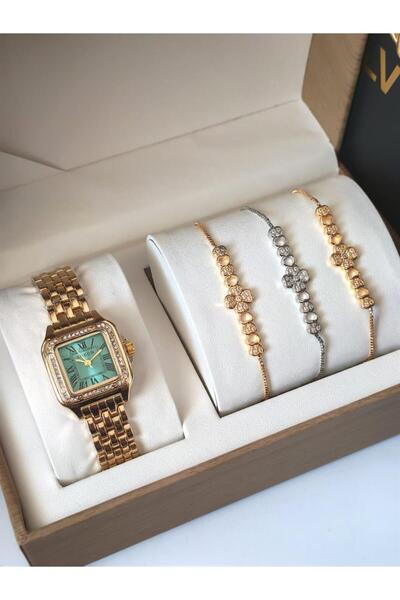 NO BRAND Snedr Brand Watch Set Classic Design Inlaid - Waterproof and Rust Proof