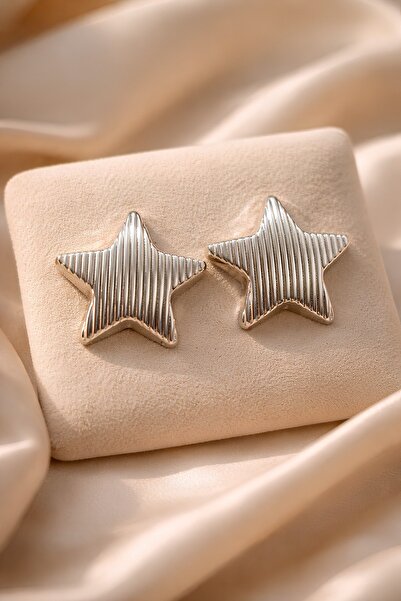 Lina Tia Women's Silver Lacquer Plated Star Symbol Hope Guidance Luck Interna...