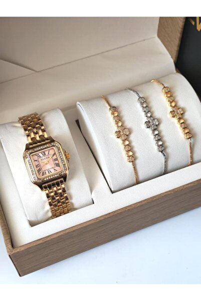 NO BRAND Snedr Brand Watch Set Classic Design Inlaid - Waterproof and Rust Proof