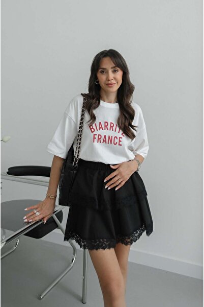 Havoş Εκρού Μπιαρίτς Γαλλία Τυπωμένο Μπλουζάκι