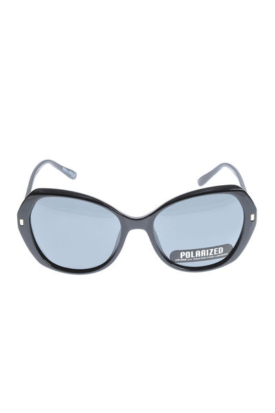 Meli Melo Paris Ochelari de soare polarizati cu rama ovala si detalii metalic...