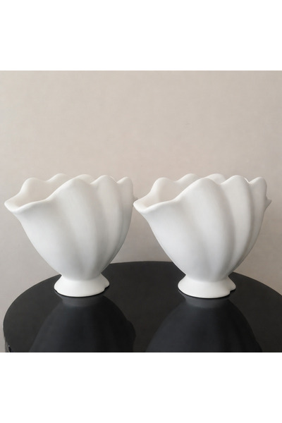 elra İstiridye vazo 30 cm büyük vazo