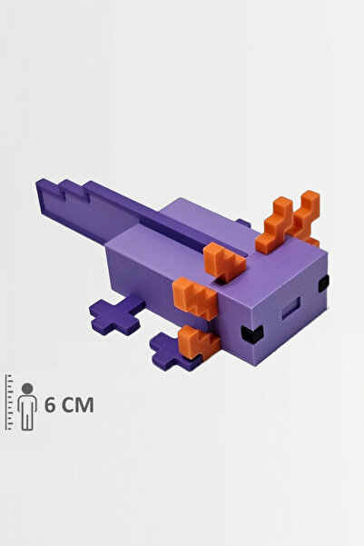 Artivo Minecraft Axolotl Aksolotl Mor Figür