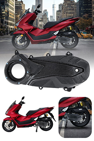 DEKOHOP Honda PCX Uyumlu Camlı Karbon Debriyaj Kapağı