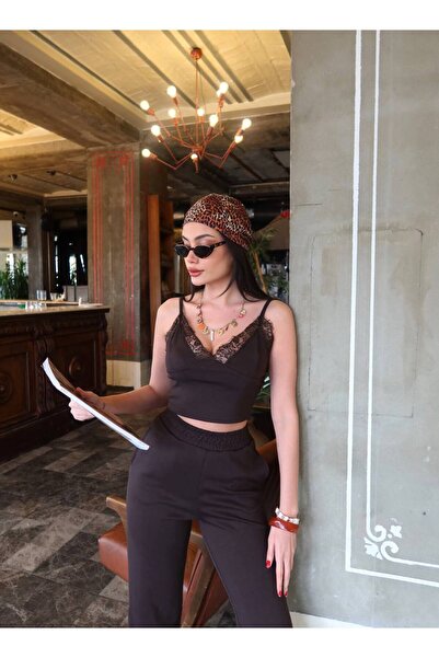 pantofashion Lace-Detail Lace-Up Set