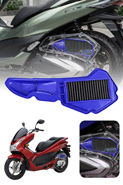 DEKOHOP HONDA PCX Uyumlu MAVİ Temizlenebilir Hava Filtresi (2021-2026)