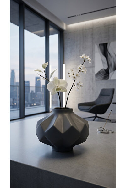 Melse Home's Seramik Geometrik Vazo