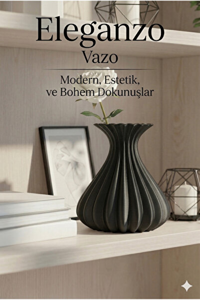 eleganzo Vase Modern Aesthetic, Decorative, Bohemian White