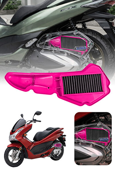 DEKOHOP HONDA PCX Uyumlu PEMBE Temizlenebilir Hava Filtresi (2021-2026)