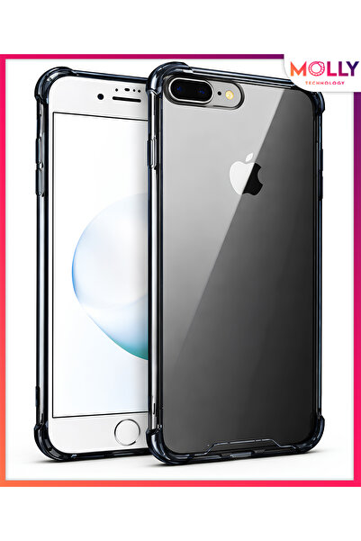 Molly Shockguard Smoked Aa Quality Transparent Silicone Case for iPhone 7 & 8...