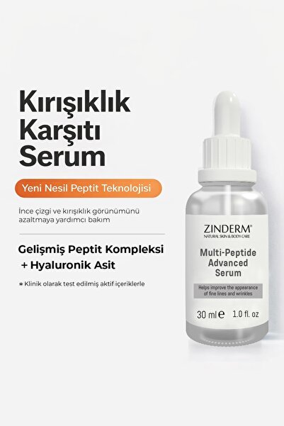 zinderm Yaşlanma, Kaz Ayakları & Kırışıklık Karşıtı Bariyer Onarıcı Hyaluroni...