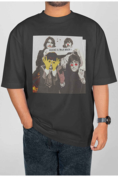 buzagi tasarım ürünleri Twister Digital Print Oversize Unisex T-Shirt