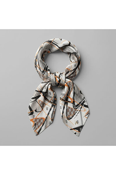 TAŞDELEN AVM Φουλάρι ασυμμετρίας με πλισέ σχέδιο