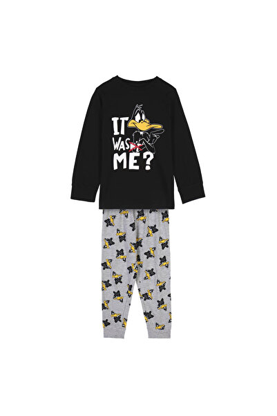 Looney Tunes Pijama tricotată cu mânecă lungă Duffy Duck