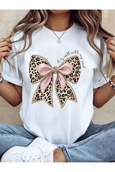 Joetsu ΓΥΝΑΙΚΕΙΟ T-shirt με στάμπα κορδέλας - Λαιμόκοψη ποδηλάτου