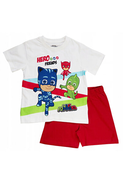 PJ Masks Καλοκαιρινές πυτζάμες με κοντά μανίκια, βαμβακερές.