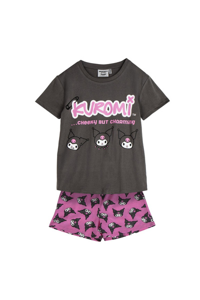 Hello Kitty Καλοκαιρινές πυτζάμες, κοντομάνικες, βαμβακερές, Κουρόμι