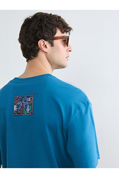 LC Waikiki Zero Roba Collar Printed Combed Cotton Men's T-Shirt from Uzg Stor...