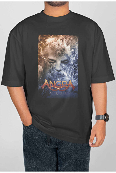 buzagi tasarım ürünleri Angra Digital Print Oversize Unisex T-Shirt