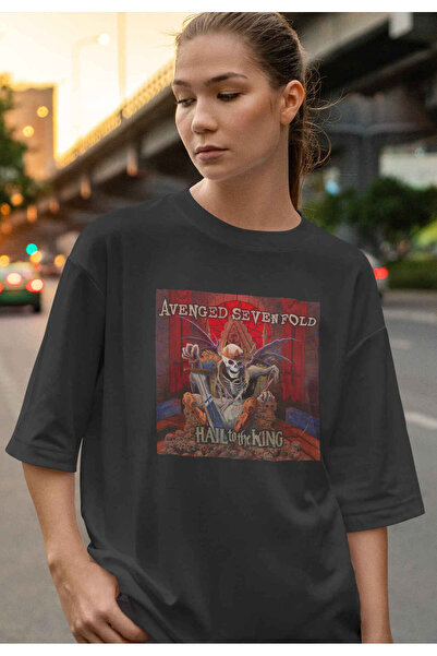 buzagi tasarım ürünleri Iron Maiden Digital Print Oversize Unisex T-Shirt
