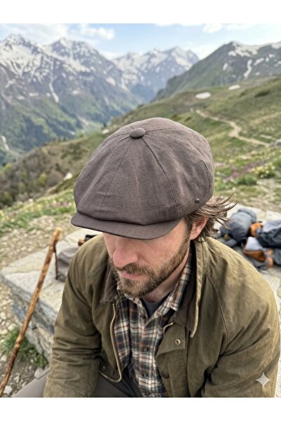 Melik şapka Summer Linen Standard British Cap Men's Hat
