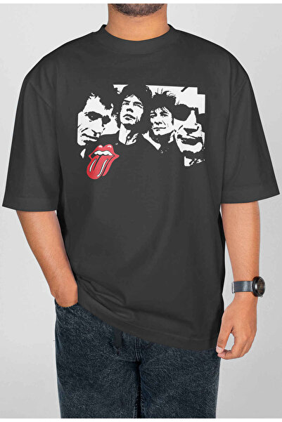 buzagi tasarım ürünleri Van Halen Digital Print Oversize Unisex T-Shirt