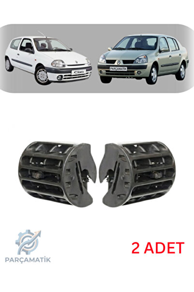 PARÇAMATİK Renault Clio 2 Kalorifer Havalandırma Izgarası Siyah Difizör Yan S...