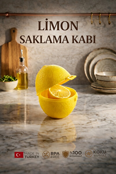 GENCHOME HOMEWARE Limon Saklama Kabı | BPA Free, Sızdırmaz, Koku Yapmaz, Prat...