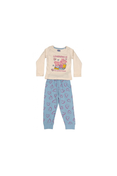 Peppa Pig Κοριτσίστικες μακρυμάνικες βαμβακερές πυτζάμες, Εκμάθησης