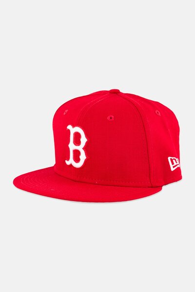 NEW ERA x MLB Men Boston Red Sox Fitted Cap, Red