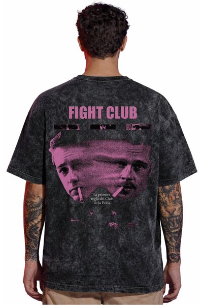 SEVBANO Design Fight Club Legend Movie Tyler Durden Tricou unisex oversize cu...