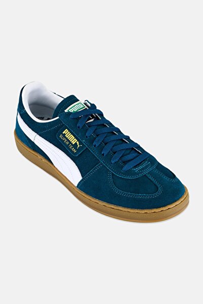 Puma حذاء رجالي من سوبر تيم إس دي برباط للاستخدام الخارجي، باللون الأزرق المخضر