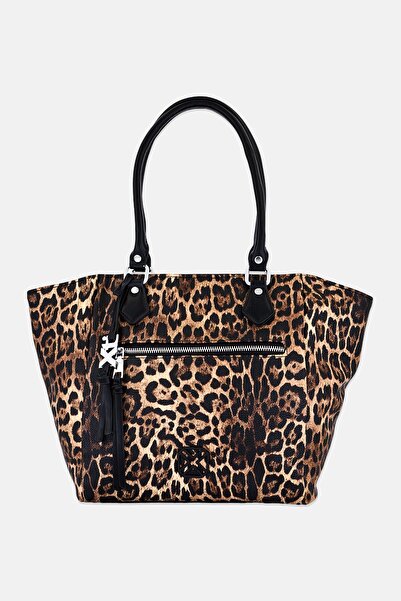 XTI حقيبة يد نسائية بطبعة حيوانية متعددة الألوان