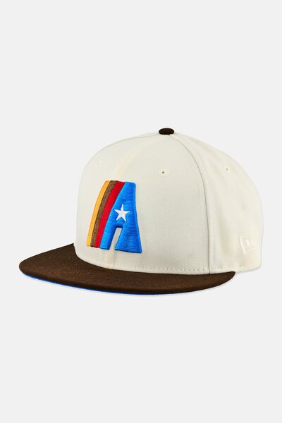 NEW ERA x MLB Men Houston Astros Fitted Cap, Off White