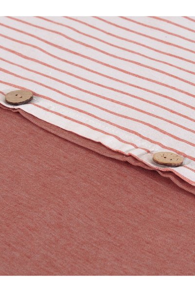 ASVİANA Cotton Striped Single Duvet Cover Set 160X220