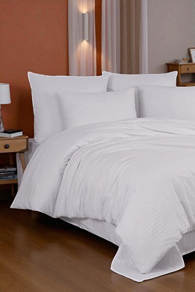 ASVİANA Ultra Comfortable Satin Duvet Cover Set – Cotton Satin with Soft Text...