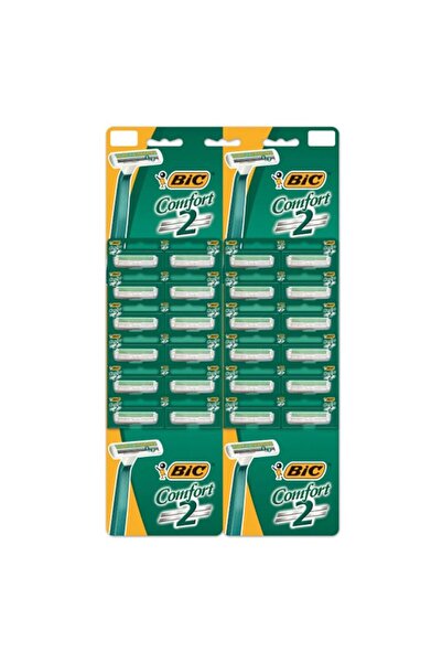 Bic Aparat de Ras Comfort 2, pentru Piele Sensibila, 2 Lame, Barbati, 24 Bucati