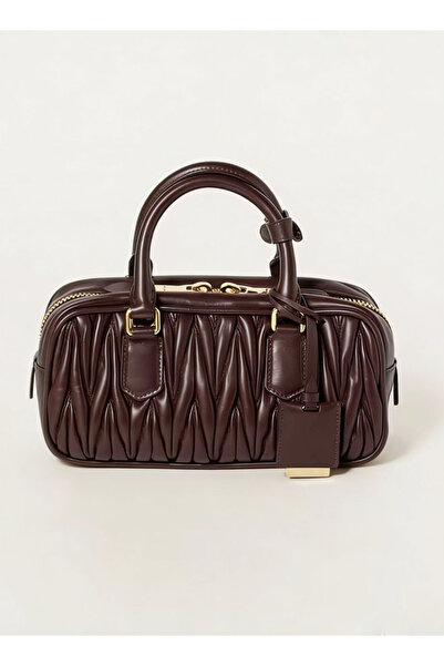 MIULEE M.iu Mi.u Quilted Nappa Leather Handbag — Crossbody/Shoulder Bag