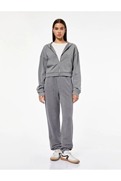 Koton Πλενόμενος ελαστικός ιμάντας μέσης με τσέπες με ανάγλυφο σχέδιο