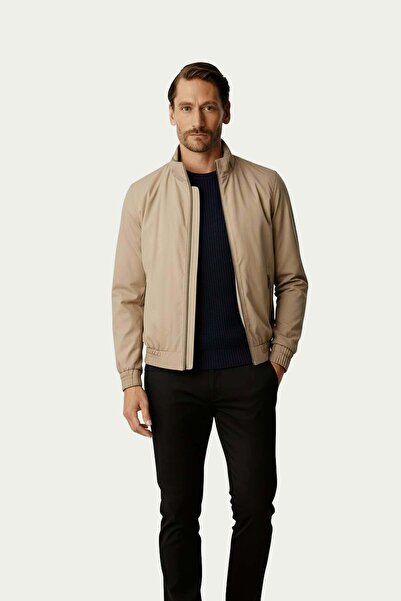 İgs Stone Men's Bomber Coat – Modern Cut