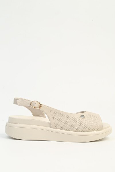 Pierre Cardin Κρεμ γυναικεία σανδάλια PC-7801