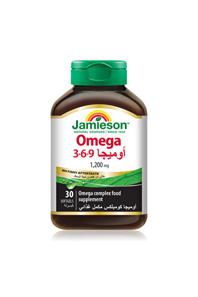 Jamieson Omega 3,6,9 - No Fishy Aftertaste - 30 Softgels
