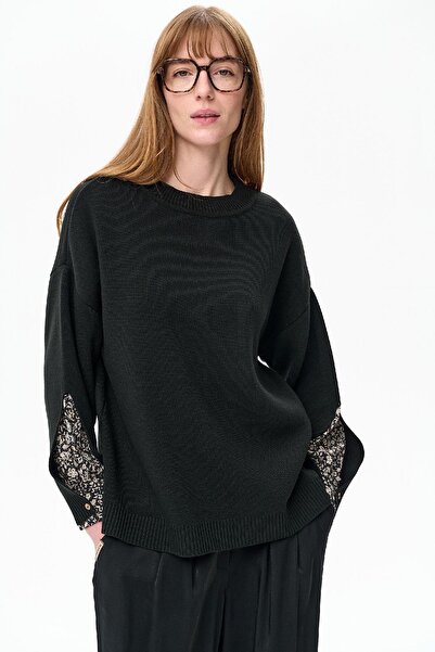 Blue Shadow Celeste Women's Sweater Black / Dva 63 40/42