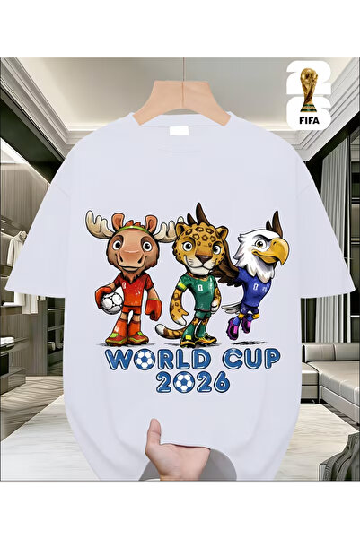 LİNA06 FIFA World Cup Football Men's Fashionable Short-sleeved T-shirt, Canad...