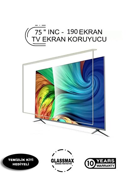 Glassmax Dijitsu 75" Inç 190 Ekran Tv Ekran Koruyucu Yüksek Dirençli