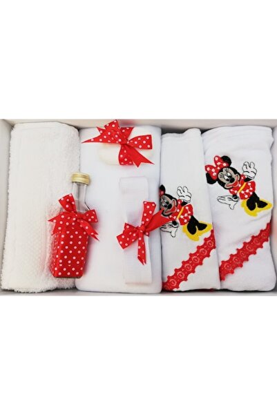 Shop Carnaval Σετ Βάπτισης 7 Τεμάχια, Μίνι, Λευκό/Κόκκινο, Βαμβακερό