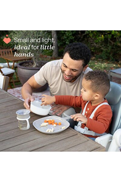Chicco First Cutlery 12m+, Grey