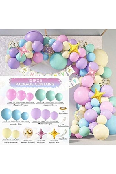 OEM Set of 151 Balloons, Glitzy Balloons, Multicolor