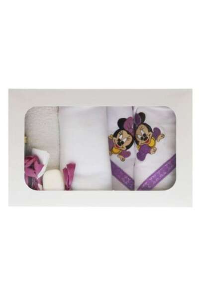 Shop Carnaval Express Set de botez, 7 piese, Alb/Mov