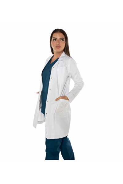 EZARY Lab Coat Medical Ezari Cotton Back Stripe Women's (56")